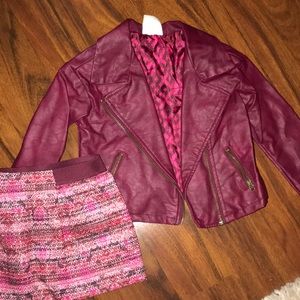 Toddler girl jacket and skirt